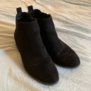 So Brand Black Suede Ankle Boot